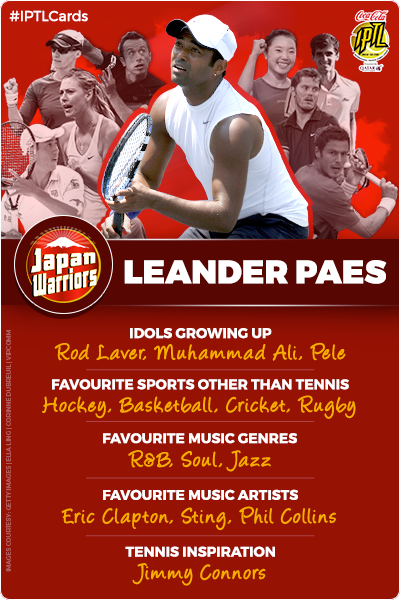 iptl's tweet photo. @BarStud The incomparable Leander Paes is added to your collection. Tweet with #IPTLCards for more! https://t.co/mb2wwqLTyO