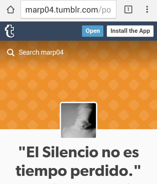 wilmedes's tweet image. "El silencio no es tiempo perdido" #trumblr : marp04