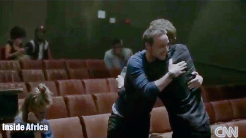 JamesMcAvoyMB's tweet photo. Aw, it's a #McCumber hug. via @cnni @Dramaticneed #InsideAfrica https://t.co/hSFG8pppJs https://t.co/f0yChhLdLf
