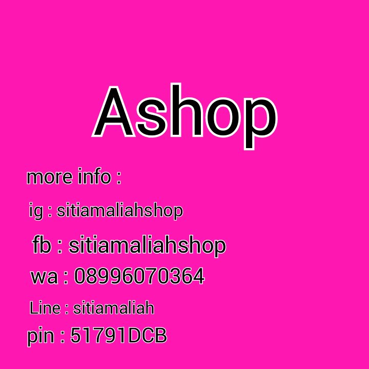 Yuk order skg juga! jangan sampe ketinggalan