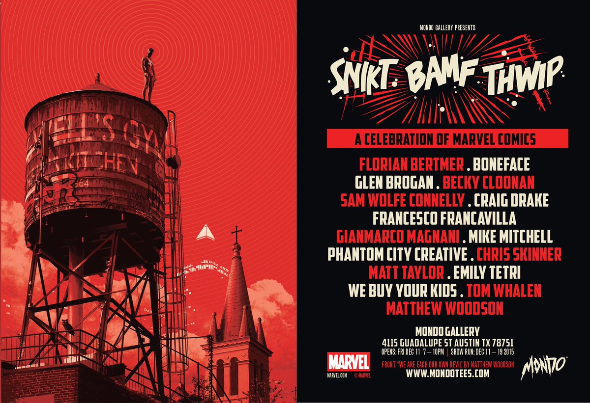 SNIKT. BAMF. THWIP: A Celebration of #Marvel Comics opens tonight at 7PM!