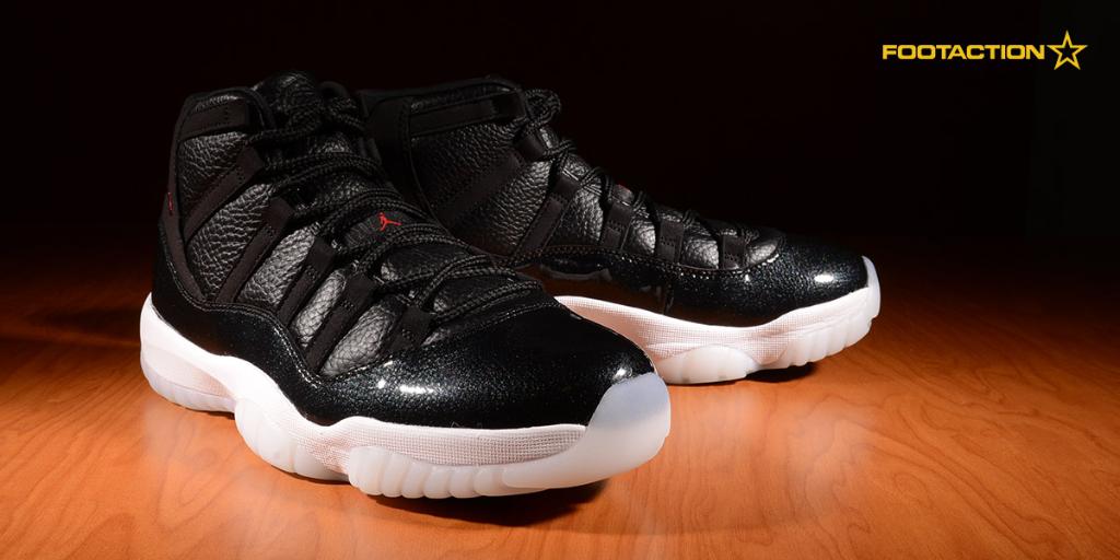 Footaction's tweet image. The #Jordan #Retro XI "72-10" releases tomorrow in stores and online at 10 am EST! LINK &amp;gt; spr.ly/6012BTFa4