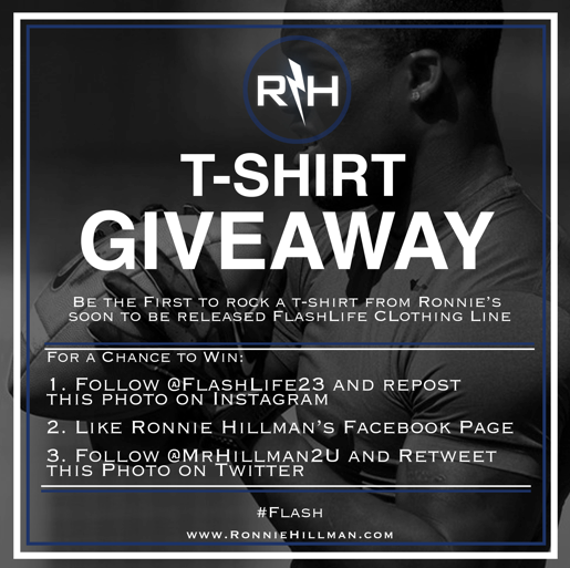 MrHillman2U's tweet photo. Don't forget to enter my T-shirt giveaway, be one of the first to rock my #Flash apparel Follow the steps to enter! https://t.co/om8FfhRwuO