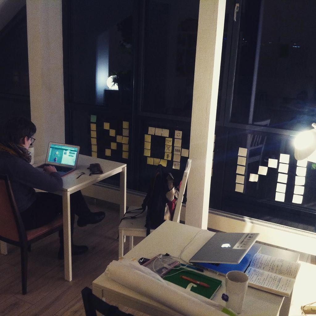 DesignRambles's tweet photo. Working from the Berlin office this weekend #innokiHQ #innoki #designthinking #postits by design_thinking_stories https://t.co/2LbVgCHyEr