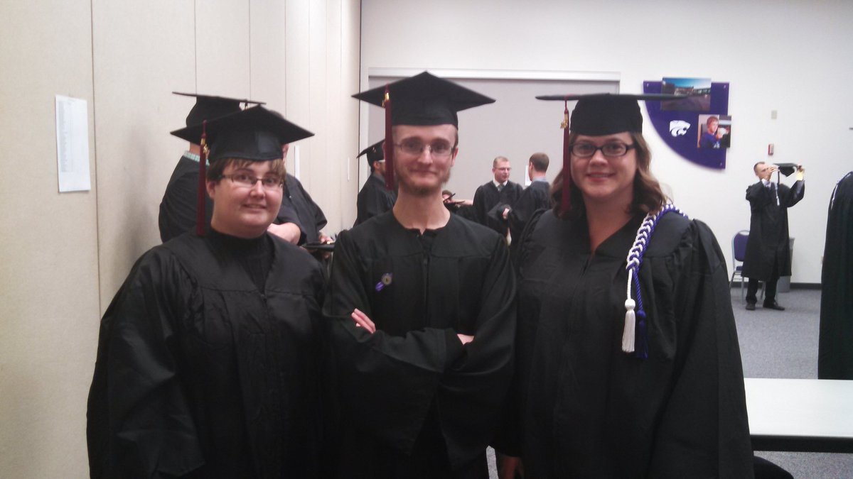 KSUPolytechFSHS's tweet photo. Congrats to our @KStatePolytech FSHS grads Charissa Chestnut, Aaron Evans, and Jennifer Fox! https://t.co/hFpqVTxonf