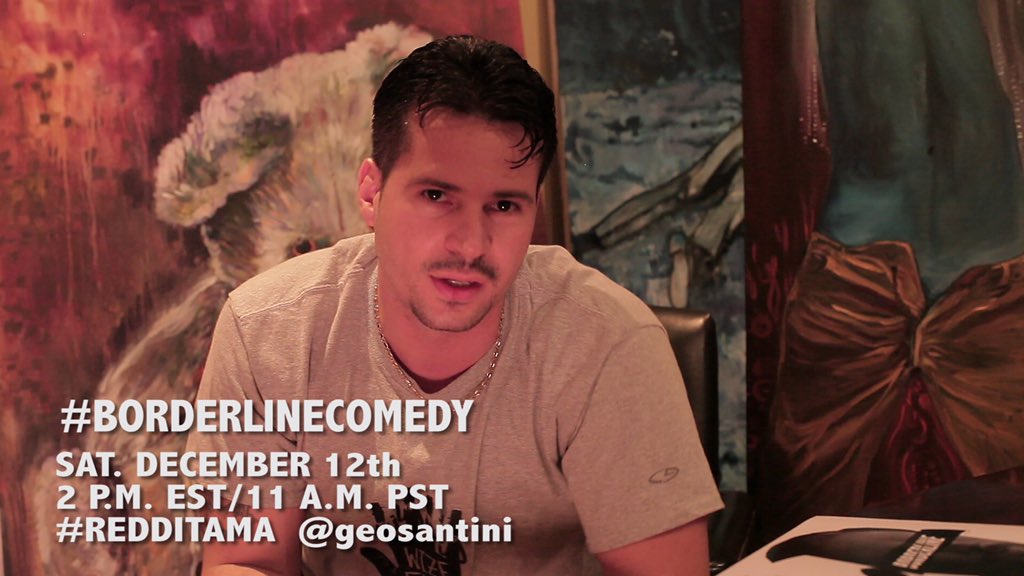 GeoSantini's tweet photo. Ask us anything. Special guest coming #Reddit #RedditAMA #reddit_ama #friday #celebrity guest #borderline comedy https://t.co/vzM4Hhojtc