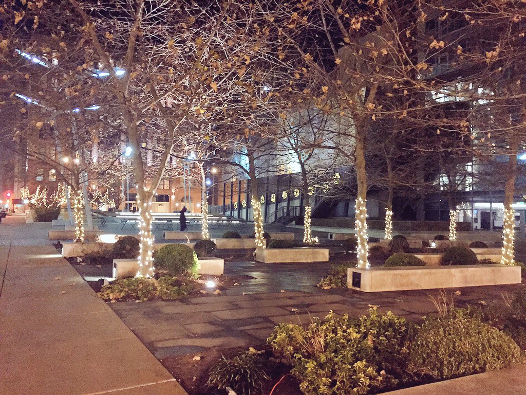 DowntownStLouis's tweet photo. Thanks @ArcadeApts, @AmerenMissouri & Gallery 720 for sponsoring the holiday installation @ Old Post Office Plaza 🎄✨ https://t.co/46b8yNvPgg