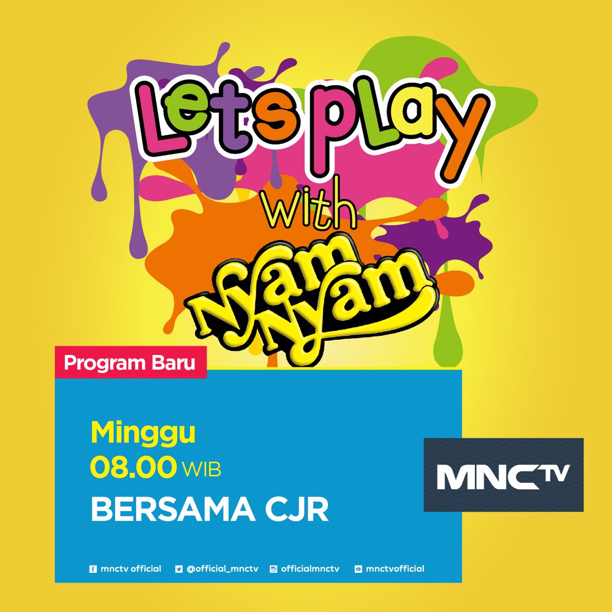 Official_MNCTV's tweet photo. Kamu bosan? Mending main bareng @Letsplay_MNCTV yuk. MINGGU pkl 08:00 WIB. Makin seru bersama CJR loh! https://t.co/eTmKSVkHtZ