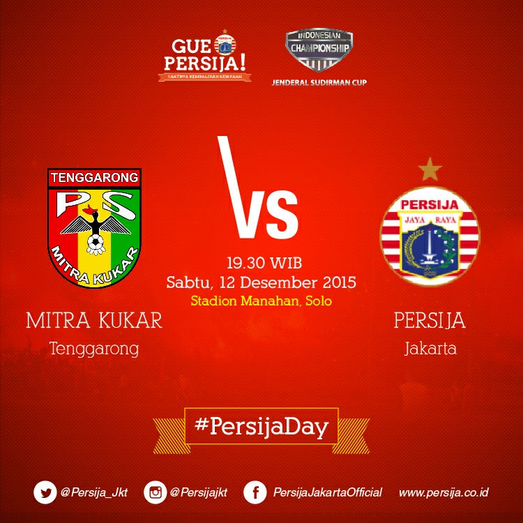 Persija_Jkt's tweet photo. HARI INI | ICJSC | Mitra Kukar vs PERSIJA Jakarta | Std Manahan, Solo | 19.30 WIB | Live @netmediatama | #PersijaDay https://t.co/LwThNwd1QH