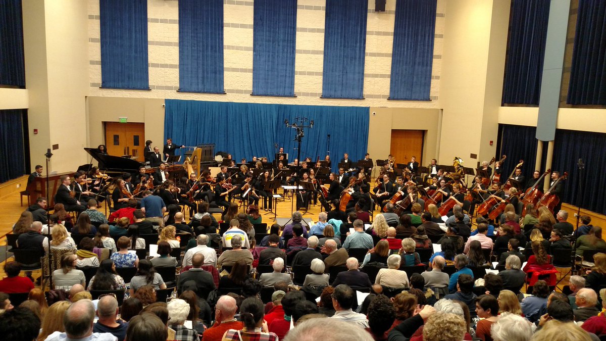 UD Symphony Orchestra has a packed house for their concert tonight including Brahms 2!