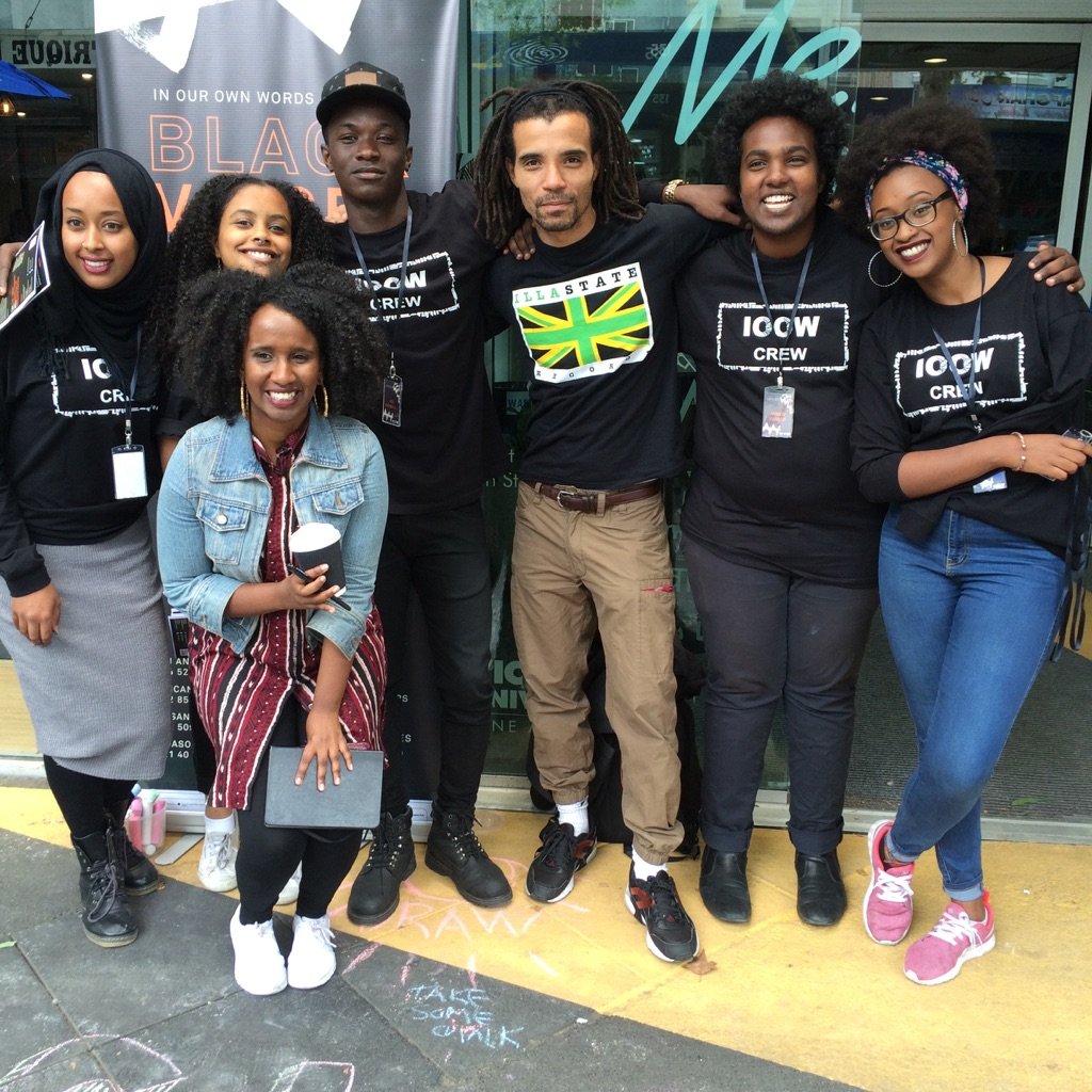 inourownwords's tweet photo. #BlackVoices | In Our Own Words team taking quick picture before the festivities begin! #ioow https://t.co/iyJQrdkM5I
