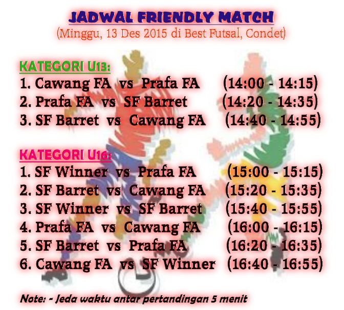 Update Jadwal Friendly Match