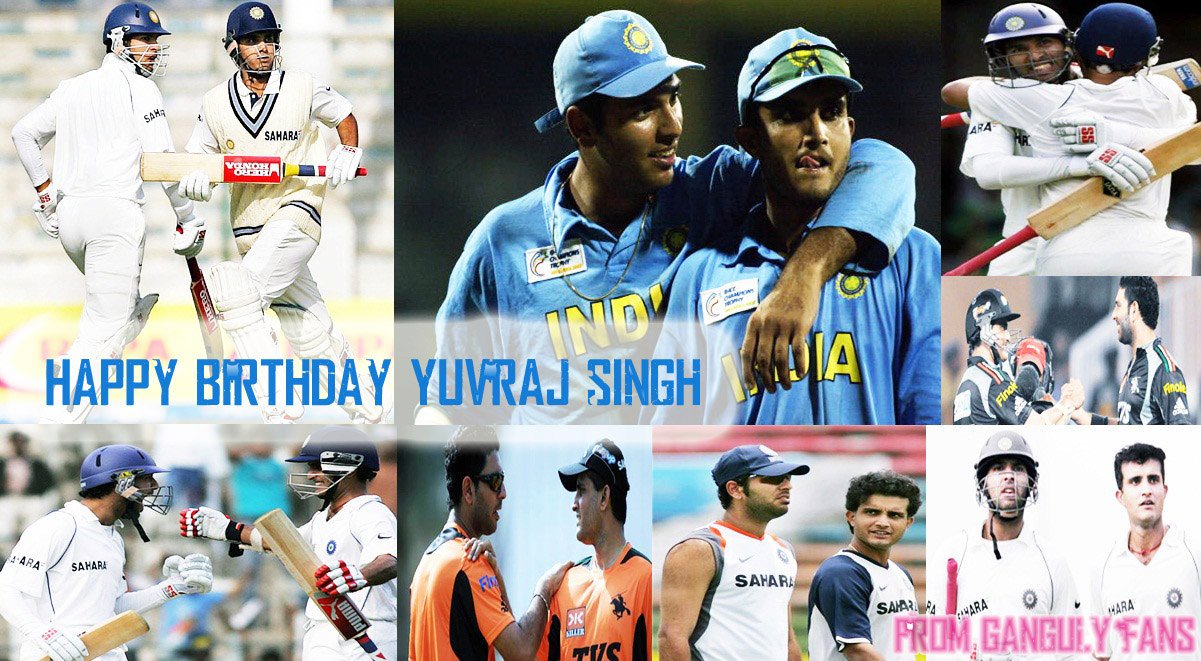 Happy Birthday Yuvraj Singh, A Great Cricketer.  