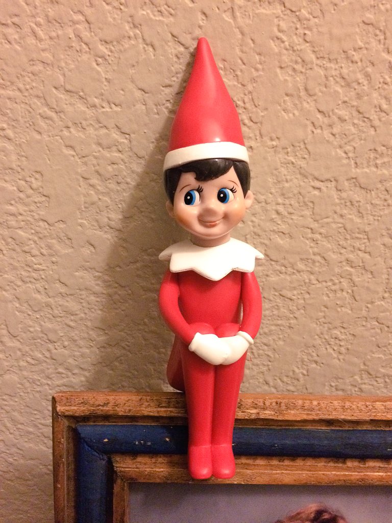 vanessaguzmann's tweet photo. #elfonashelf is here!!! He's watching you #PIPICHU And will tell #Santa everything..... 👀🎄 https://t.co/UryPF5E21p