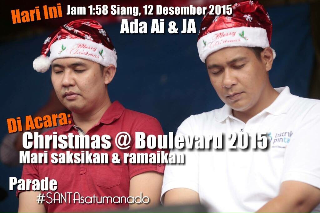 christmas at boulevard 2015. hari ini..