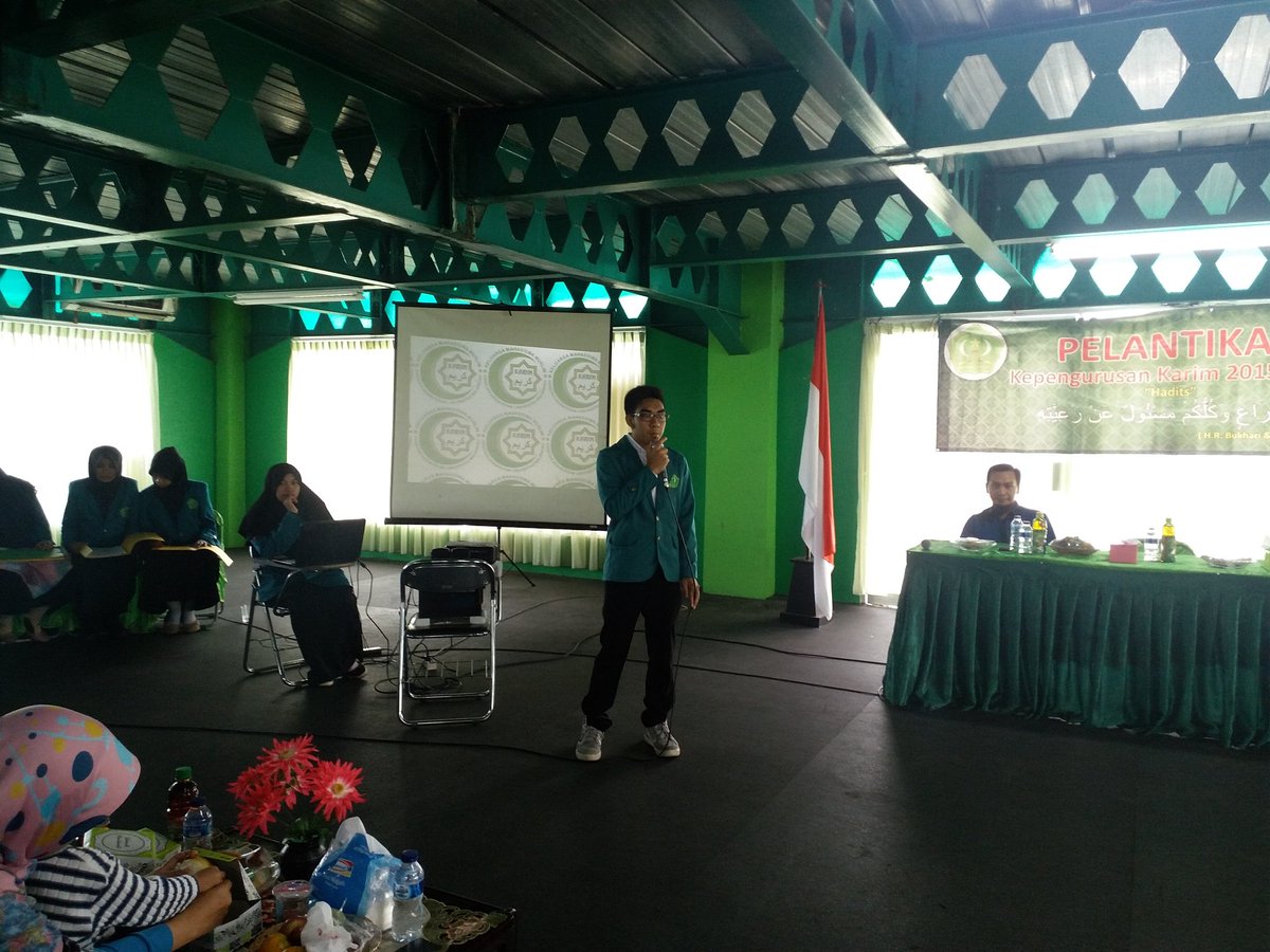 Sambutan dari ketua umum LDF Karim 2015/2016.. M. ARLEX