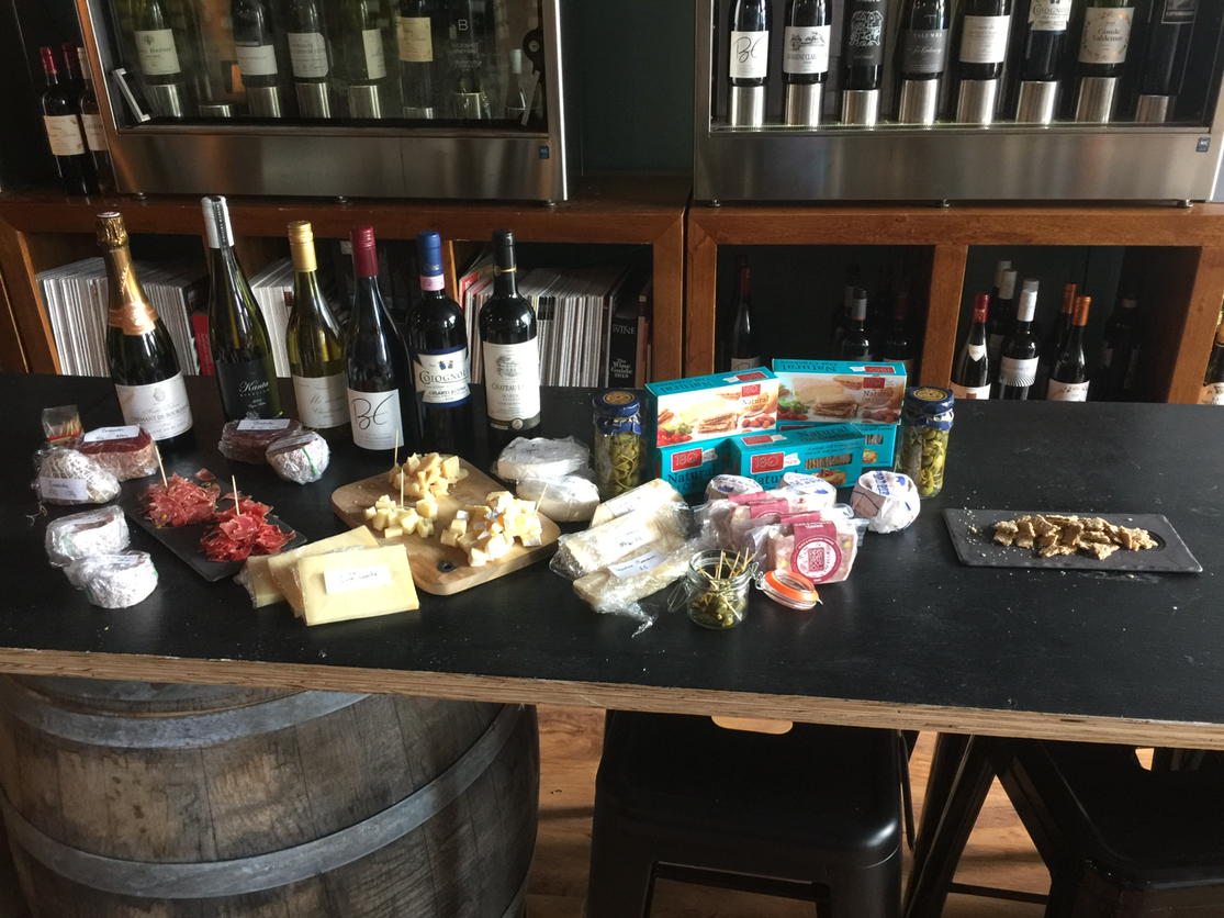 Christmas wine and produce market open and tasting yummy!