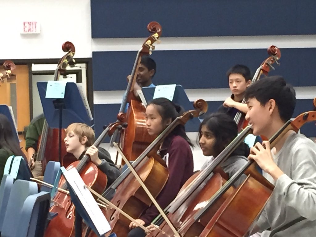 ottomsorch's tweet photo. Brahms Orchestra rehearsing tonight. #ottobobcats #ottomsorch #region25orch https://t.co/ybLIZjrU7t