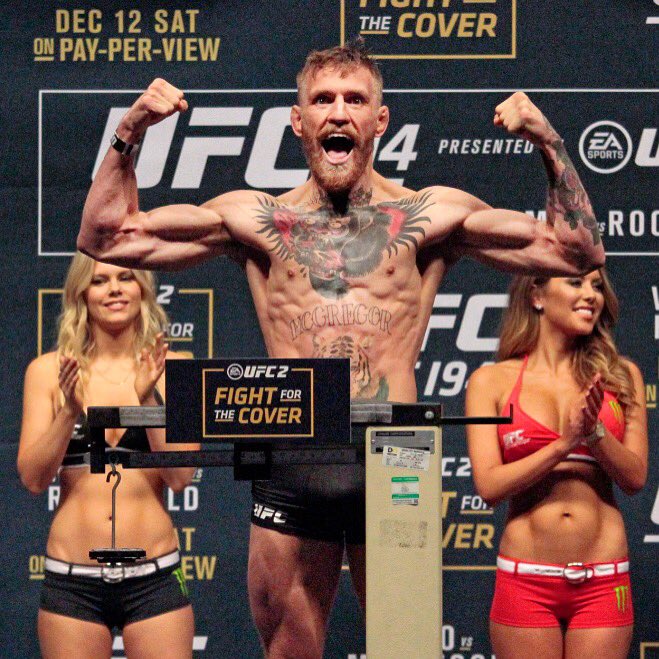 MGMGrand's tweet image. This is how @TheNotoriousMMA feels about #Vegas. #UFC194 #LIVEatMGM