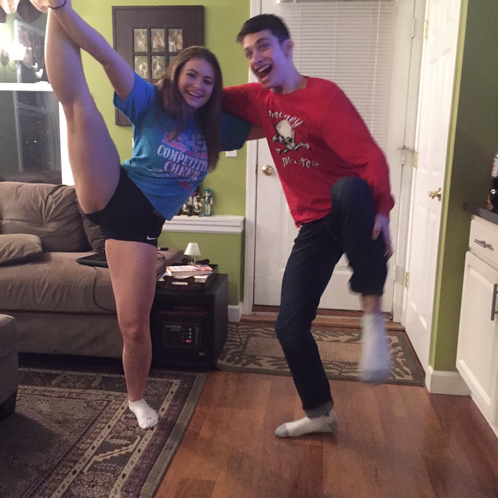 Abgraham24's tweet photo. Kyle made the cheer team #competitiveseason https://t.co/r095mlHi3K