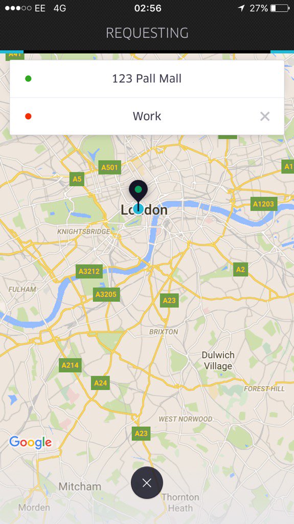 AnthonyPurcell1's tweet photo. @Uber how sick are we of this screen https://t.co/GZwG1Rh955