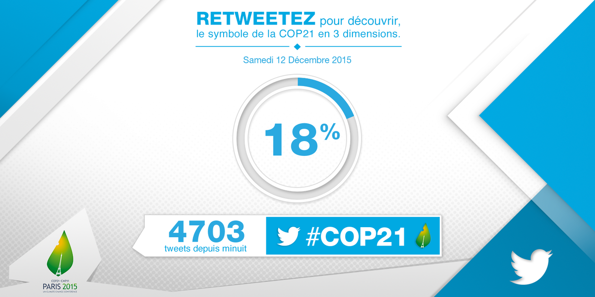 @philippocockart Votre Tweet façonne un emblème #COP21 en 3D. Retweetez pour le découvrir dès qu’il sera prêt !