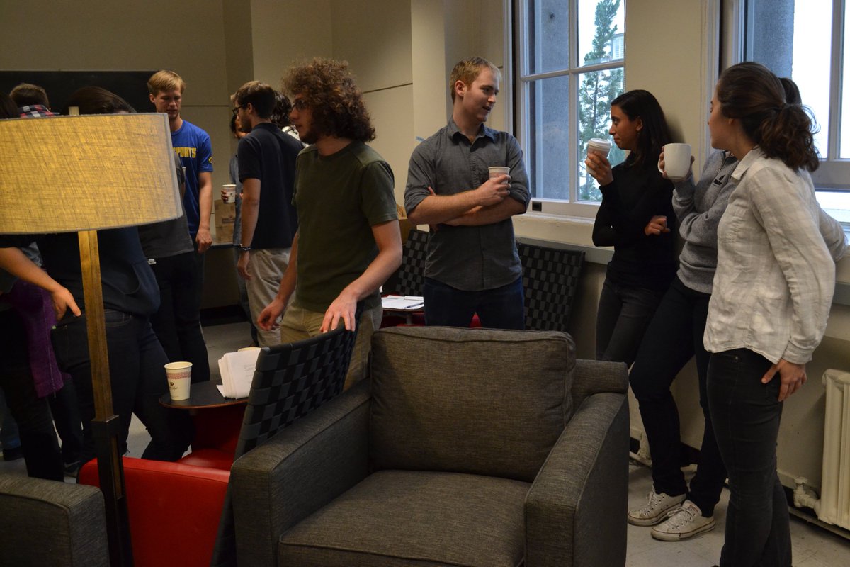 BerkeleyPhysics's tweet image. The Graduate Student Lounge in 101 LeConte officially opened today with a small celebration!