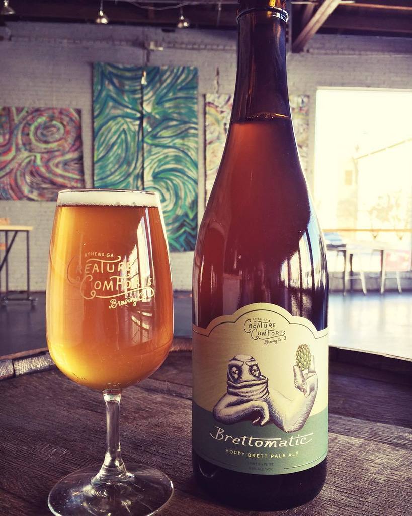 creaturebeer's tweet photo. A sneak peek for Sunday...#Brettomatic #properglassware https://t.co/mes00TFNqP