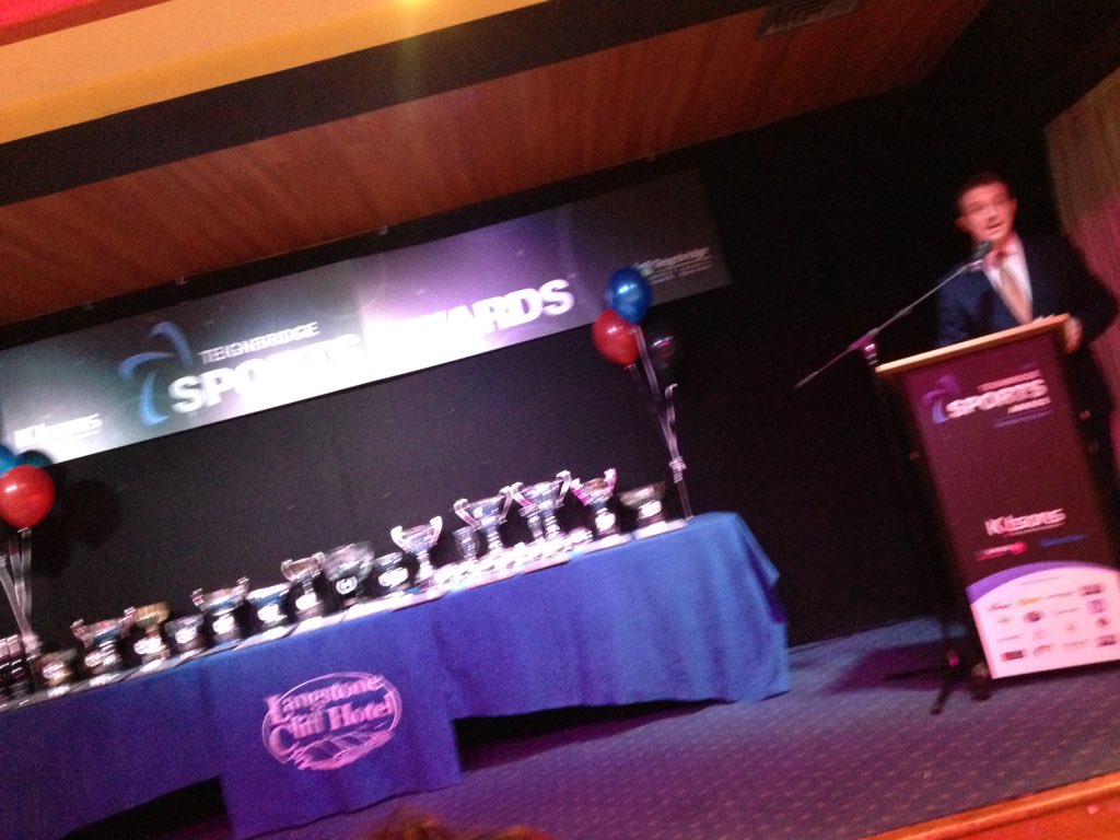 chrisjbroadbent's tweet photo. Great night at Teignbridge Sports Awards #tsa2015 @GamesDevon @Teignbridge https://t.co/0n5MfBXqGm