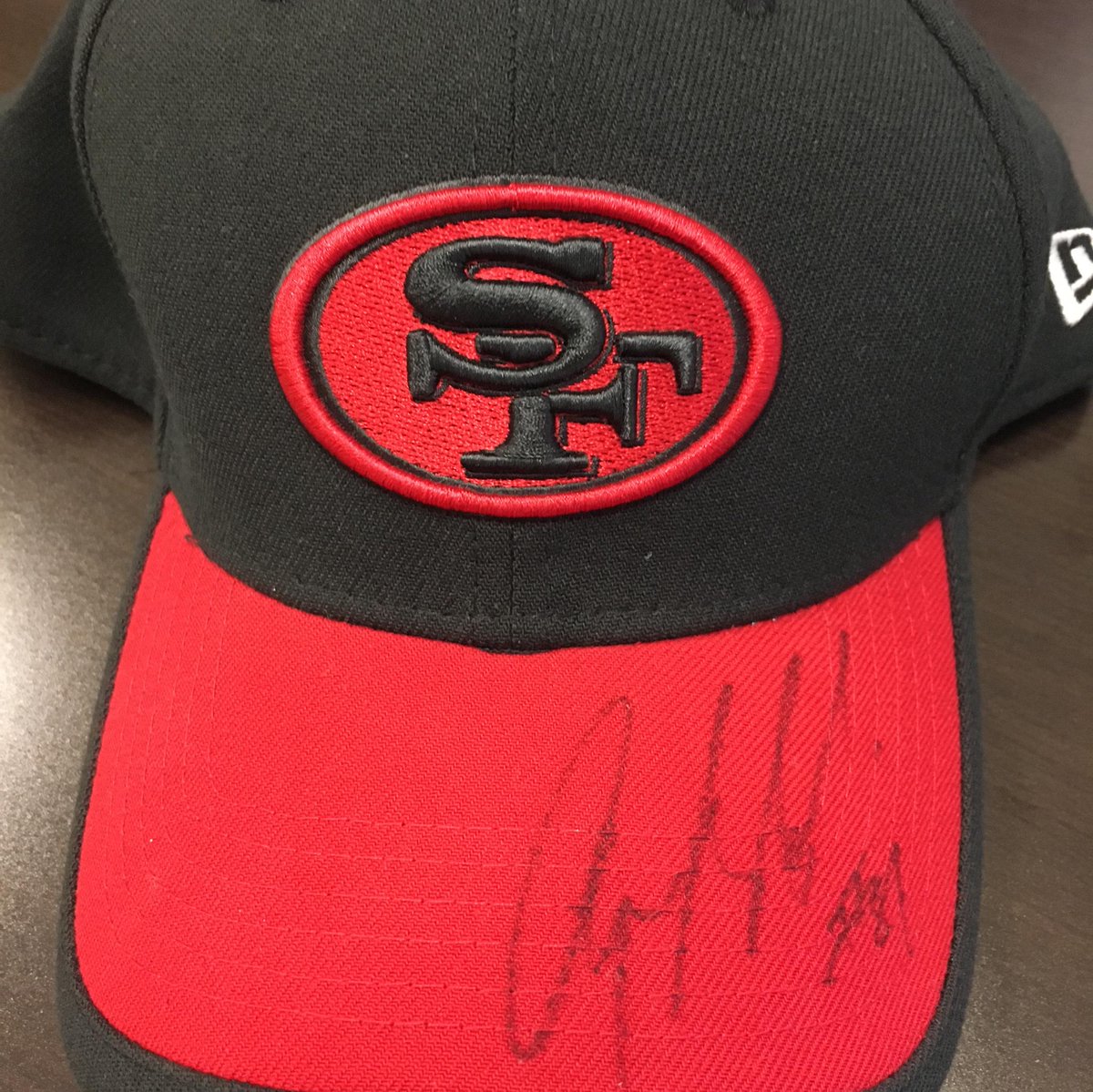 49ers's tweet photo. In honor of @AnquanBoldin's Walter Payton Man of the Year nomination, RT to win his signed hat #BoldinWPMOYChallenge https://t.co/LccmFmcqTK