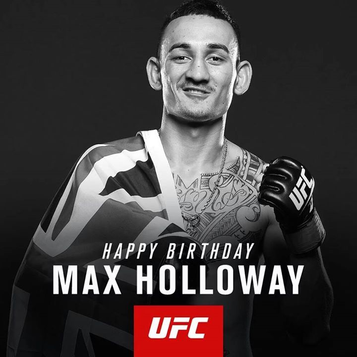Happy Birthday Jerome-Max \"Blessed\" Holloway (24) !!!!

(Max Holloway opent volgende zater 