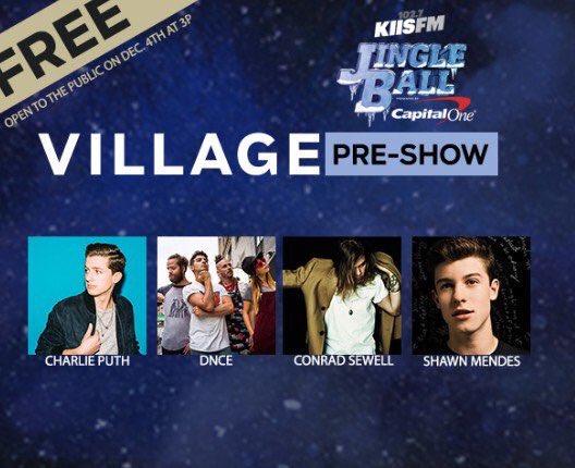 LongLiveWifi's tweet photo. It's going down at @LALIVE @STAPLESCenter 😁 @1027KIISFM #JingleBall village starts at 3!! @iHeartRadio https://t.co/lY6i9hRBJS