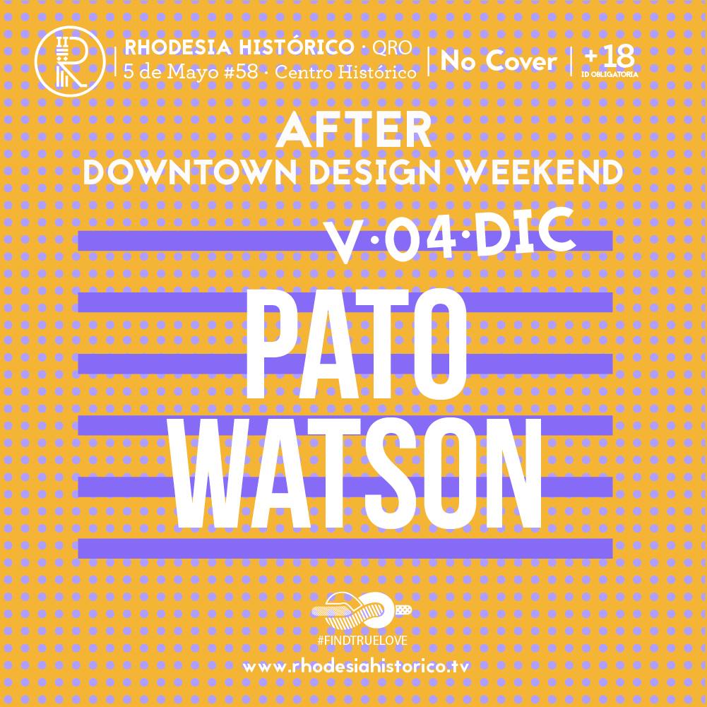 RHHistorico's tweet photo. Su nombre es sinónimo de "buena fiesta" y esta noche nos lo va a demostrar Pato Watson (@WatoPatson)
 en Rhodesia. https://t.co/WyV7H422rH