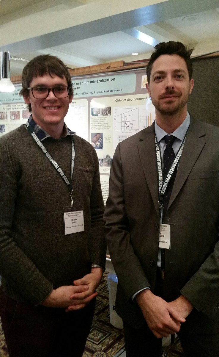 Zimtu's tweet photo. Henry Loles and Neil McCallum of @ALXUranium at the #Saskatchwean Geological Open House - #uranium #AthabascaBasin https://t.co/VkTJ99wOVV