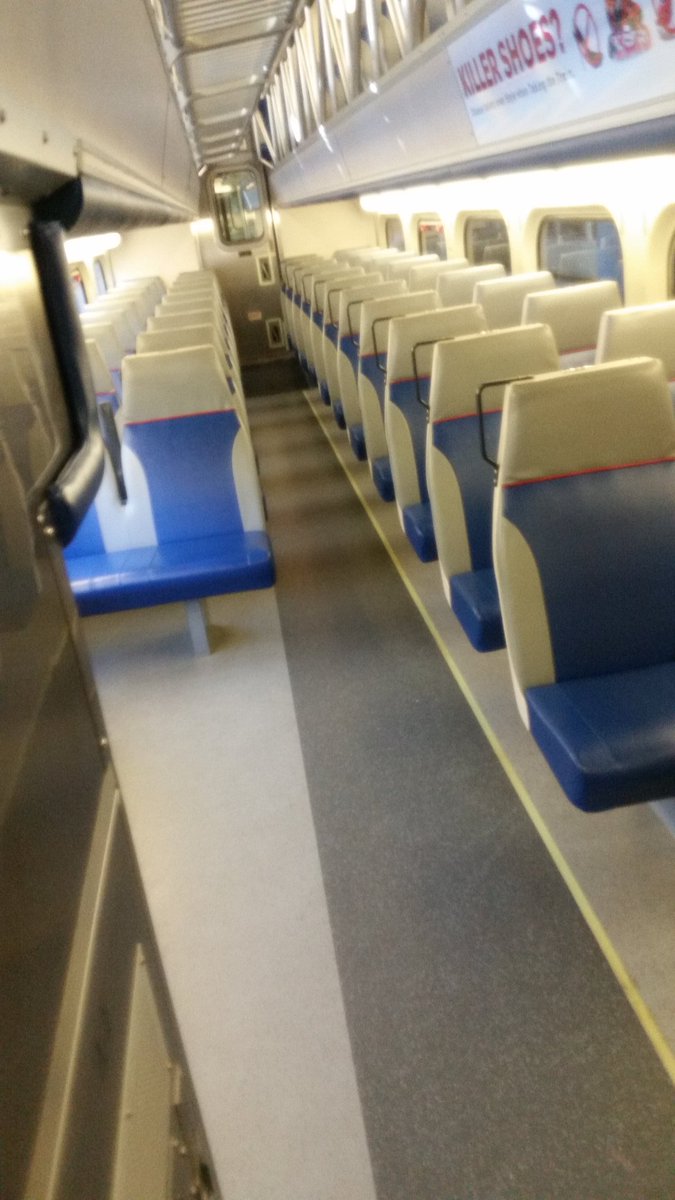 jillyjacmt's tweet photo. @VaRailXpress  this empty train is why the new schedule isn't working#fred #commutefail #vre#fixitpls https://t.co/4TPCz7biAI