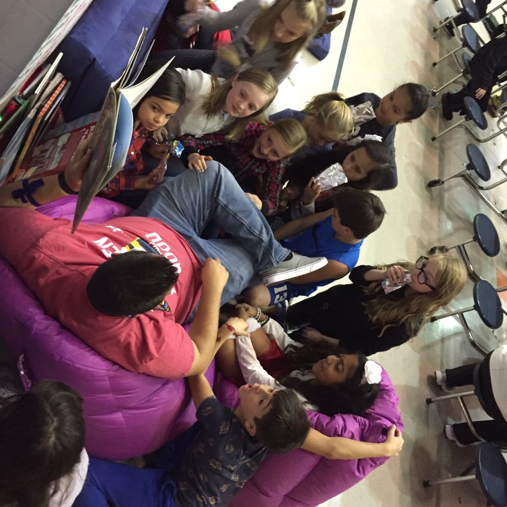 5th grade is loving story time with Mr. B