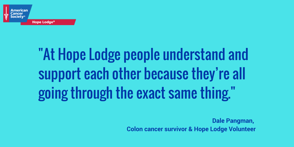 AmericanCancer's tweet photo. They beat colon #cancer together &amp; now they give back together at Hope Lodge: https://t.co/oUNZmd6IF6 https://t.co/3DfJVNeO0I
