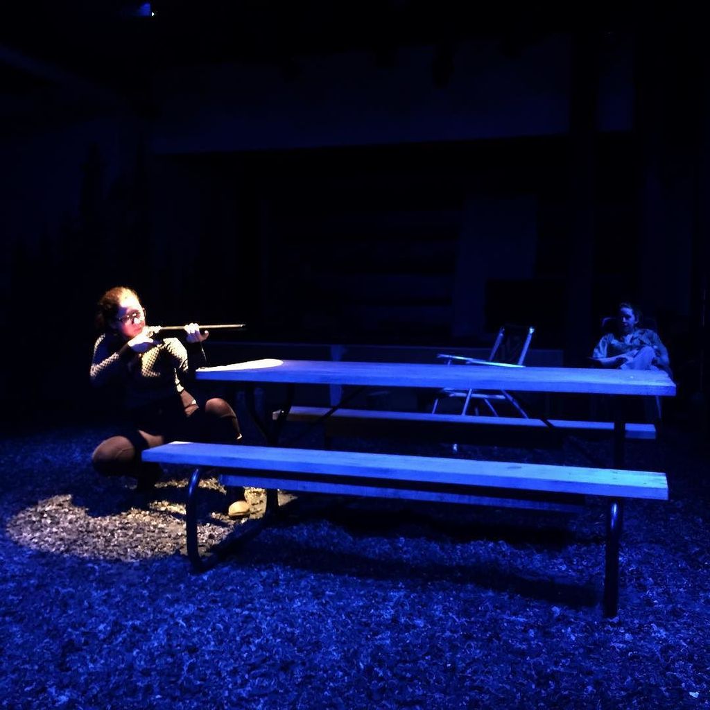 AntiMatterCo's tweet photo. @emmaofhouseclark takes aim at preview tonight! https://t.co/9ZQrY8NWLE https://t.co/wUmrBeXqmo