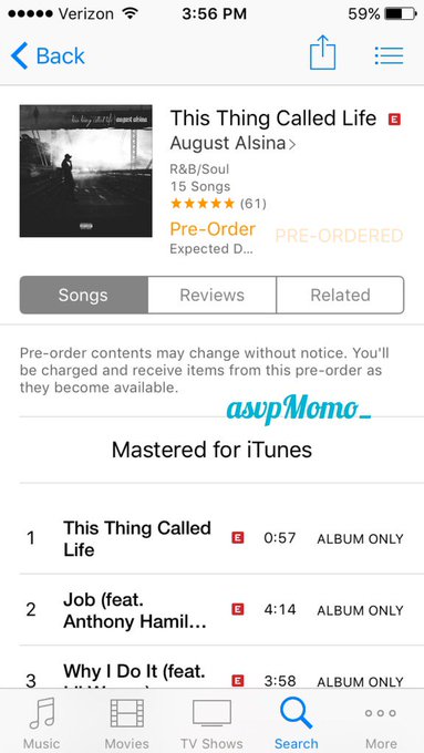 Done ✔️ #PreOrderThisThingCalledLife @AugustAlsina 😍😎💙✨ https://t.co/6Vpn2qpPix<a href="/tag/preorderthisthingcalledlife"class="tags">#PreOrderThisThingCalledLife</a><a class="tags" target="_blank" title="On Twitter" href="/?out=eyJ0eXAiOiJKV1QiLCJhbGciOiJIUzUxMiJ9.eyJpYXQiOjE3MjUzNDIwNzgsImlzcyI6InR3cG9ybnN0YXJzLmNvbSIsIm5iZiI6MTcyNTM0MjA3OCwiZXhwIjoxNzU2ODc4MDc4LCJyZWRpcmVjdF91cmwiOiJodHRwczovL3R3aXR0ZXIuY29tL0F1Z3VzdEFsc2luYSJ9.qfiCCTpmk8GW3HWvx9OvB8YzS0hniMbX4qBdNud2Eqa13GHX7jGa2yavBKvwGWcnDaZQVz1odtECxSlEjUwSvQ">@AugustAlsina</a>