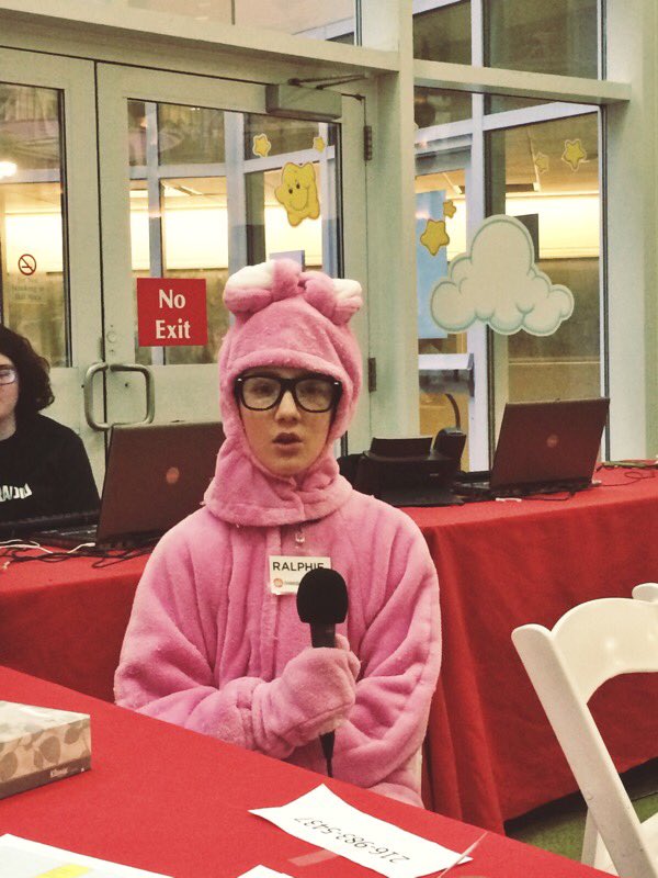 SPOTTED! Ralphie at <a href="/UHRainbowBabies/">UH Rainbow Babies</a> with us for #RainbowRadiothon. <a href="/ClevePlayHouse/">Cleveland Play House</a>