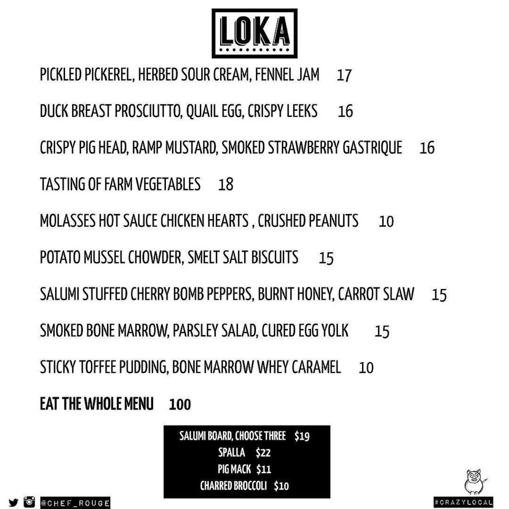 Chef_Rouge's tweet photo. Crushing it out on queen west till midnight! Swing by for a bite!
#Loka #CrazyLocal #NowOpen #eatthewholemenu https://t.co/Lc69MGKD8i