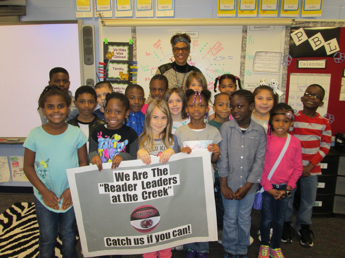 bcebookdiva's tweet photo. Our K-2 Read with the Gamecocks Reader Leaders for the day! @BCETeam121 @KristenEubanks @RichlandTwo @dawnstaley https://t.co/oHheRFdGNm