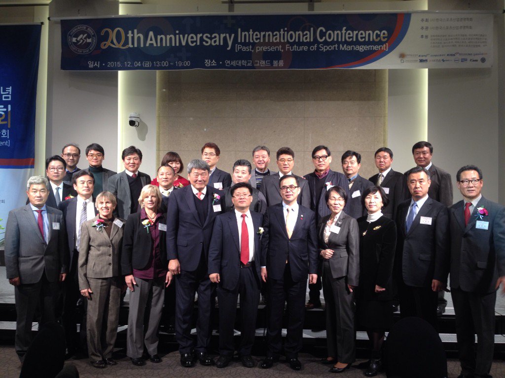 Representing NASSM at 20th anniv Korean sport mng conf. The future of sport management is bright! #NASSM