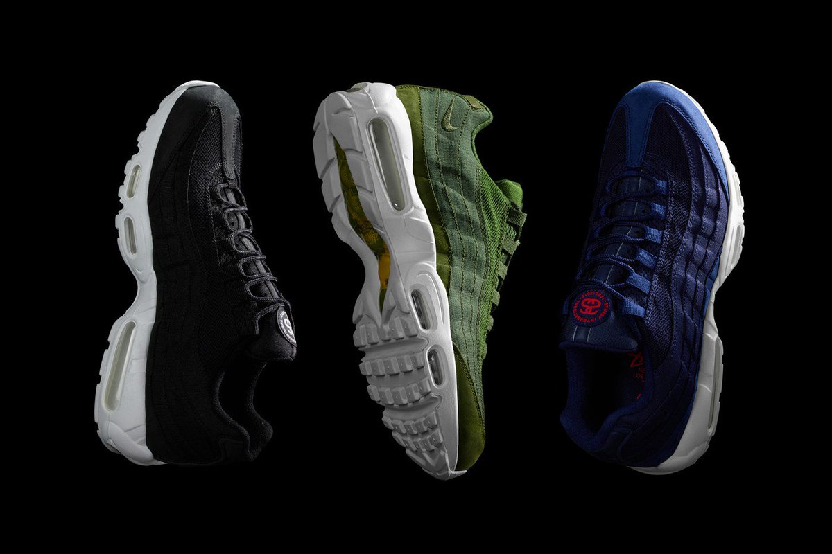 SneakerBlazed's tweet photo. Stussy Teams Up With Nike On Three Air Max 95 Colorways https://t.co/qyVYJxmxpJ https://t.co/JdnkAisjHC