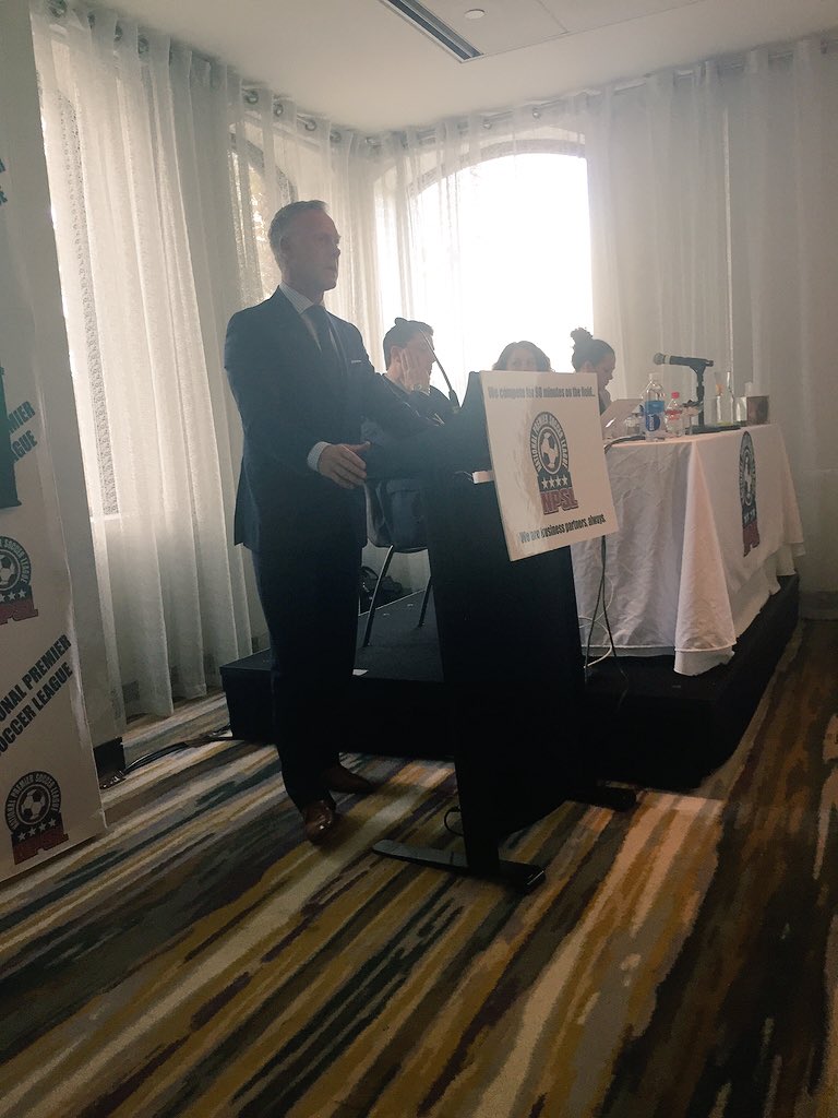 vaatlanticfc's tweet photo. Excellent presentation from @warrenbarton2 to kick off the AGM. 
#VBCityFC https://t.co/RHUuvL0O8f