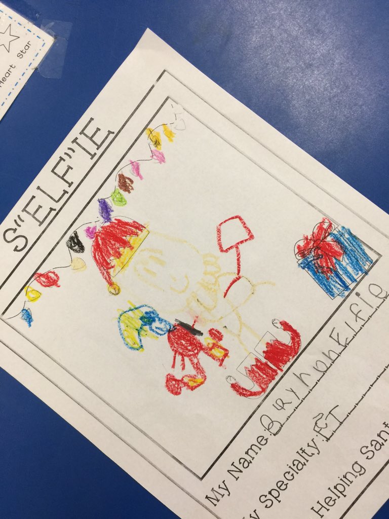 Brooke_renaee's tweet photo. Working on our S"ELF"IE's! I think he knows of the #Selfiestick #selfie #elf #kindergarten #schoolofheroes https://t.co/JBYCXsByb2