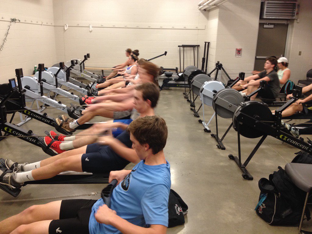 #stogacrew pre-camp. Erg o'clock strikes again.