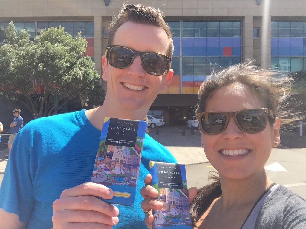 adrielopez's tweet photo. Whoop got our #WellingtonAdvent #chocolate @ScottishNiall and I are pumped... thanks @Wellington_NZ https://t.co/FUjmdcTIW2