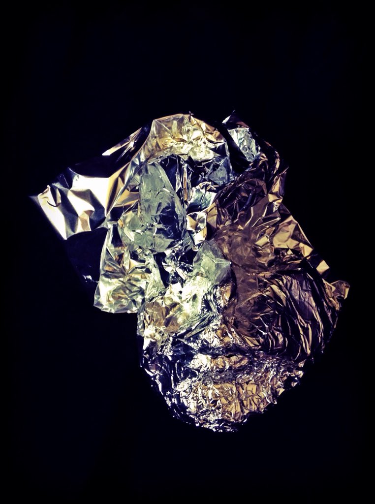 scotgreenwell's tweet photo. #mood #face #love #hate #foil #sculpture #war #peace #world #mankind #pain #joy #fear #bombs #life #death #darcartz https://t.co/pkEiIWjOXg