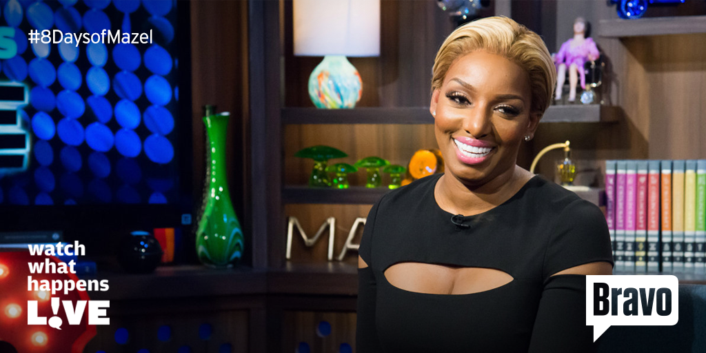 BravoWWHL's tweet photo. #WWHL's #8DaysofMazel starts TONIGHT with @NeNeLeakes! @Andy's gifting galore care of @Amazon Prime! #PrimedIt #Ad https://t.co/IC75hL4hPe